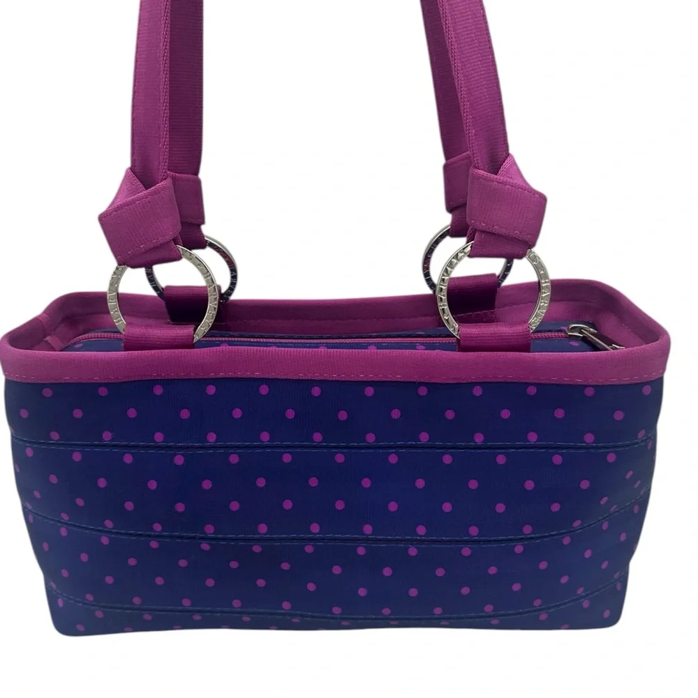 Harveys Seatbelt Bag Carriage Ring Tote in Magenta Dot RARE - Picture 3 of 13